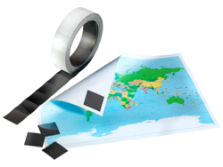 Carrés magnétique avec adhésif