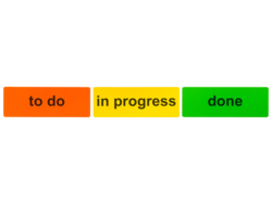 Scrum Überschrift magnetisch