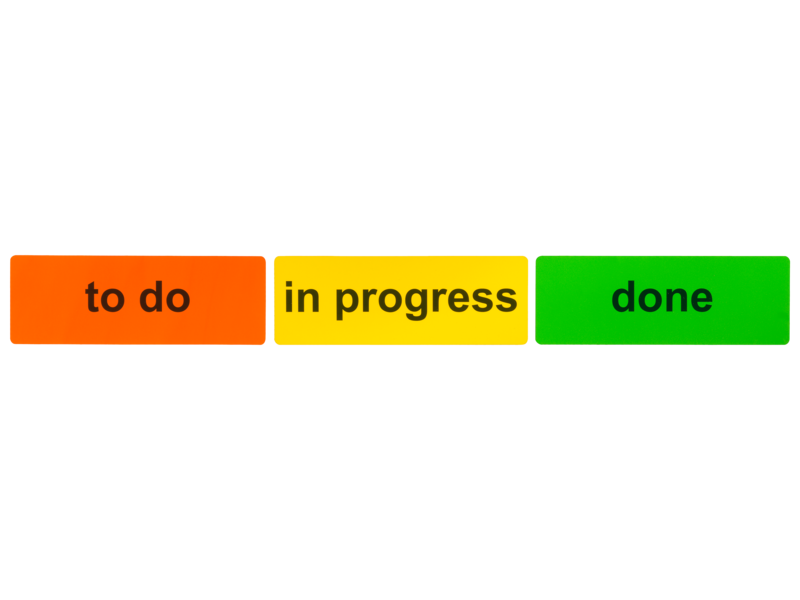 Scrum Überschrift magnetisch