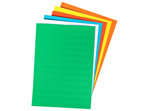 Bunte Papieretiketten für COROPAC