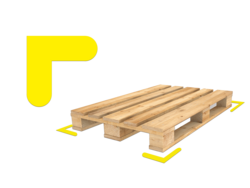 Marquage au sol adhésif - Emplacements de palettes