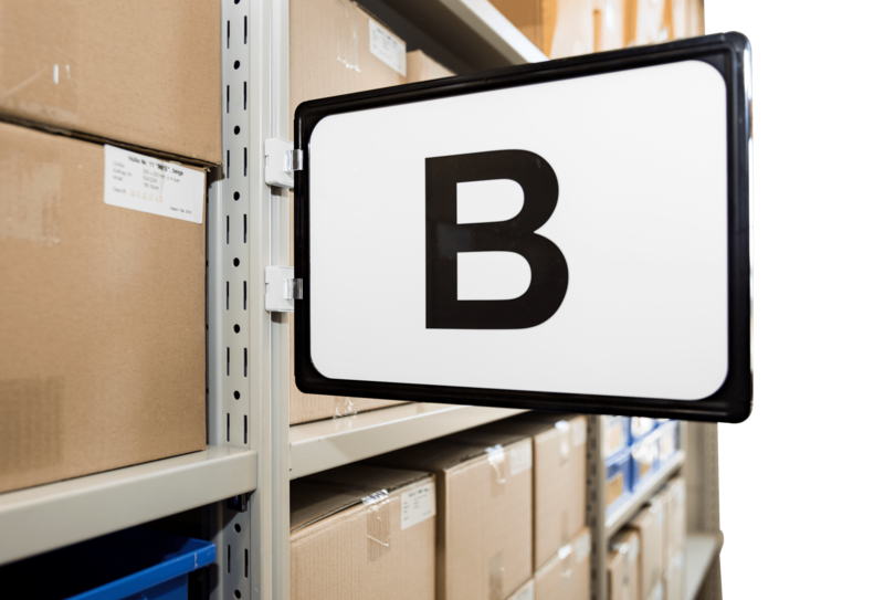 Schildhalterung mit Magnet