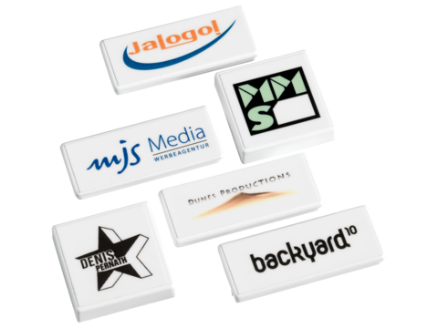 Magnet mit Firmenlogo