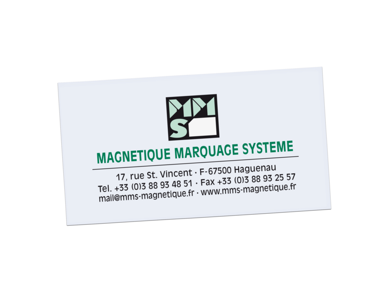 Carte de contact magnétique
