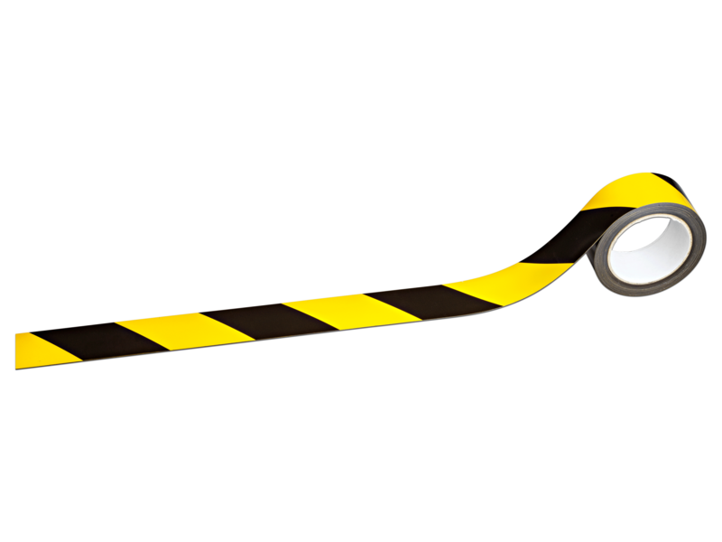 Bande de marquage magnétique en rouleau NOIR/JAUNE ou BLANC/ROUGE