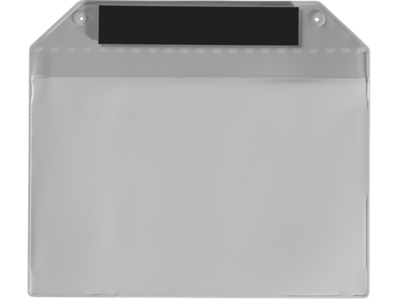 Pochette avec ruban magnétique et patte de protection pour l'utilisation en extérieur