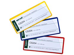 Porte étiquette magnétique de couleur