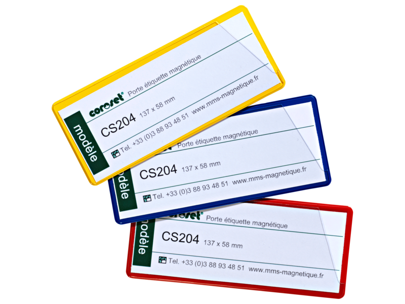 Porte étiquette magnétique de couleur
